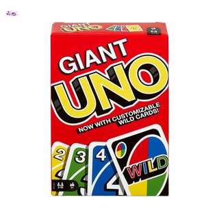 Trò chơi thẻ gia đình khổng lồ UNO với thẻ quá khổ Trò chơi thẻ cho 2-10 người chơi Homefor 2-10 người chơi Tiệc tại nhà Cung cấpUNO Trò chơi thẻ gia đình khổng lồ với thẻ quá khổ, trò chơi thẻ bài
