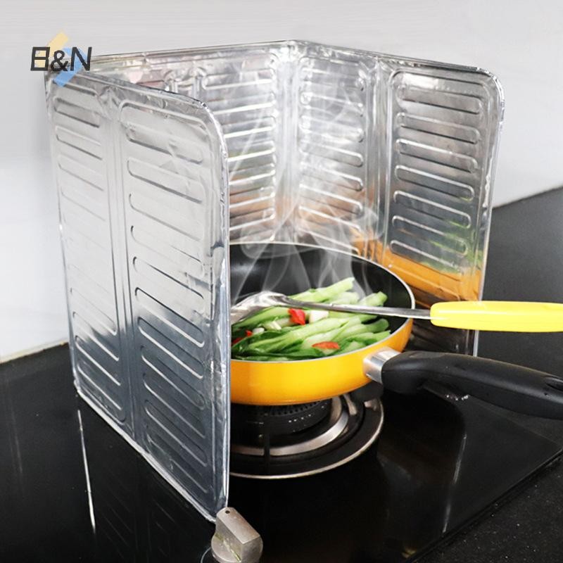 B & N Bếp Dầu Vách Ngăn Lá Nhôm Nấu Dầu Vách Ngăn Sáng Tạo Vật Dụng Nhà Bếp Nấu Ăn Cách Nhiệt Splash Giảm Chấn Dầu Bách Ngăn.