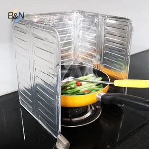 B & N Bếp Dầu Vách Ngăn Lá Nhôm Nấu Dầu Vách Ngăn Sáng Tạo Vật Dụng Nhà Bếp Nấu Ăn Cách Nhiệt Splash Giảm Chấn Dầu Bách Ngăn.