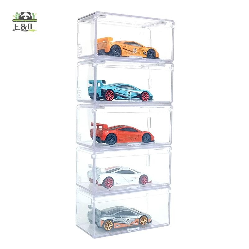 [Shnzdd] 1 Cái Hộp Bảo Quản Có Thể Xếp Chồng Chống Bụi Trong Suốt Không Có Mô Hình Diecast Ô Tô Hộp Trưng Bày Xe Ô Tô Hợp Kim Trẻ Em Hộp Bảo Quản Mô Hình Ô Tô EMKK
