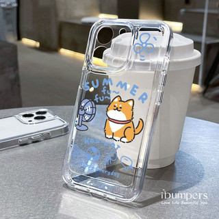 ibumpers Ốp Điện Thoại iPhone Dễ Thương Breezy Mùa Hè Cặp Đôi Họa Tiết Cặp Đôi Ốp Lưng Trong Suốt TPU Mềm Chống Sốc Cho IPhone 16 15 14 12 13 11 Pro Max IP 7 8 Plus X XS XR