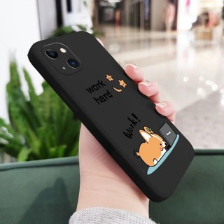 Ốp Điện Thoại Corgi Vui Nhộn Cho Redmi Note 13 12 12T 11 11T Pro Speed 12 Turbo Liquid Silicone Cover