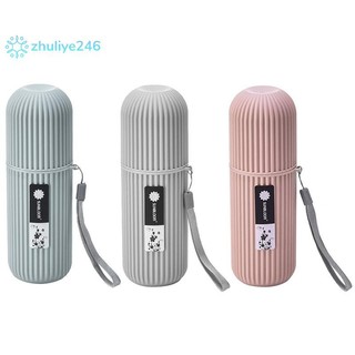 < zhuliye246 > Hộp đựng bàn chải đánh răng di động Bảo vệ hộp đựng đồ cắm trại du lịch