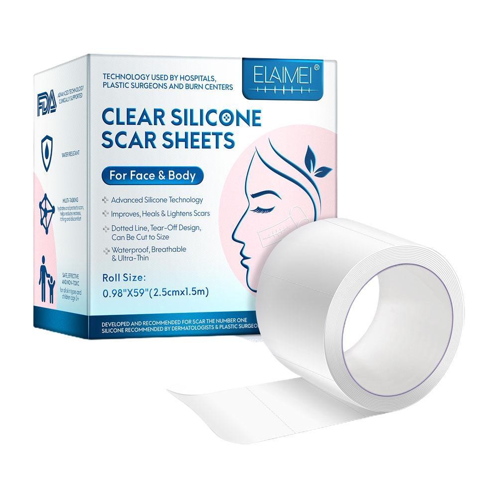 Tấm sẹo silicon 4cm Miếng dán sẹo Gel Hỗ trợ giảm mụn Tấm chăm sóc sẹo da L7e6