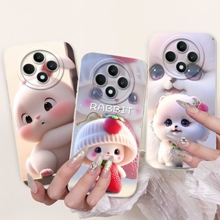 Ốp Mới Cho Oppo Reno 12F 5G CPH2637 / Reno 12F 4G CPH2687 / Reno12 FS Vỏ Điện Thoại Trái Tim Tình Yêu Dễ Thương Bảo Vệ Toàn Diện