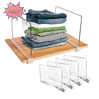 Pnpia Clear Acrylic Tủ Quần Áo Kệ Sách Bộ Chia Sử Dụng Nhà Tủ Quần Áo Kệ Sách Chia Vách Ngăn Bảo Quản Hàng Hóa Boutique