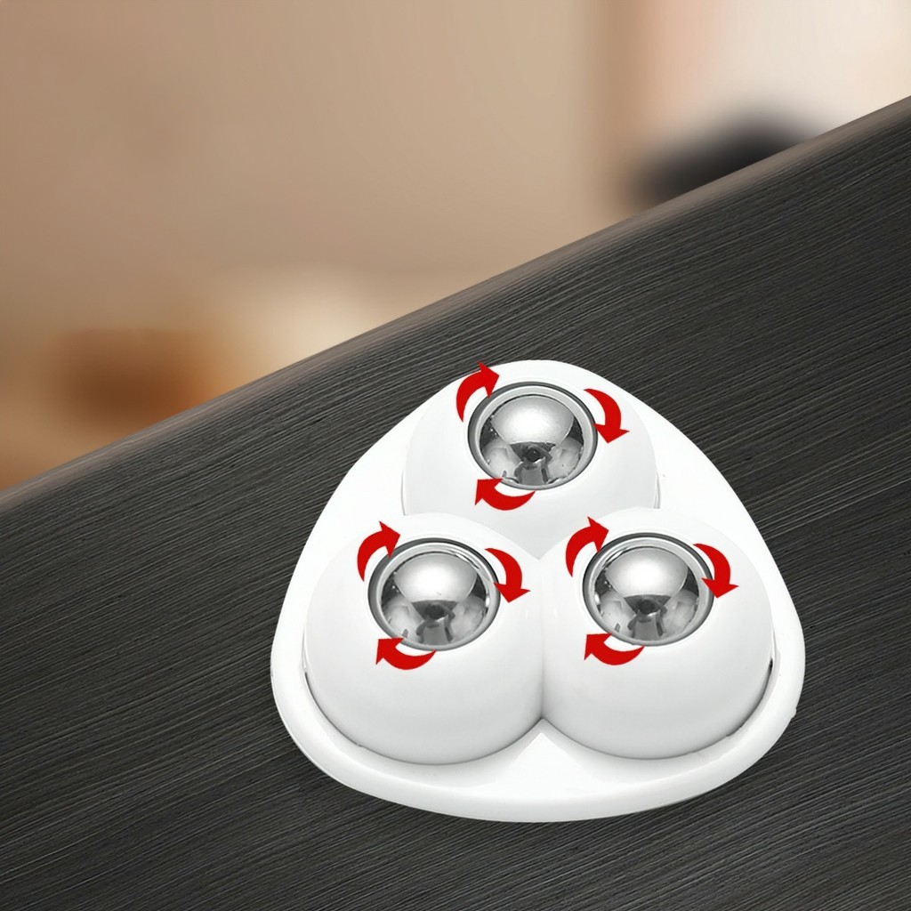 Set 4 / 8 / 12 Ròng Rọc Bánh Xe Di Động Bằng Thép Không Gỉ Không Đục Lỗ Thông Dụng Cho Đồ Nội Thất FE123