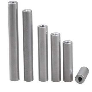 Đai ốc dài M5 Cột kết nối cột nhôm tròn Cột Hợp kim nhôm Cột trên cùng Cột hai đầu kéo dài ren trong kép