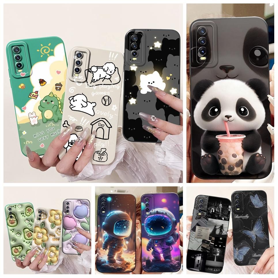 Ốp điện thoại Vivo Y20 Y20s Y20a Y20i Y20G Vivo Y11s Y12s V2027 V2028 V2029 Ốp điện thoại silicon mềm mờ sang trọng Vỏ hoa văn sành điệu