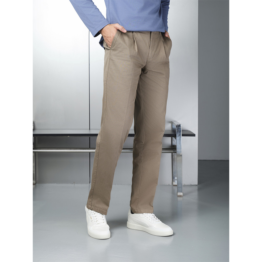 Quần Khaki 1Ply Viettien Smart Casual Vải Cottton Phom Regular VT00000250