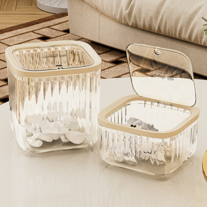 [Nổi bật] Hộp đựng đồ để bàn có nắp - Hộp đựng đồ lặt vặt - Hộp đựng phụ kiện tóc - Thùng đựng đồ chơi văn phòng phẩm - Chống bụi, Chống ẩm, Dung tích lớn