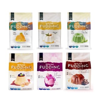 [Ảnh thật] Bột pudding hương trái cây Dans túi 500g