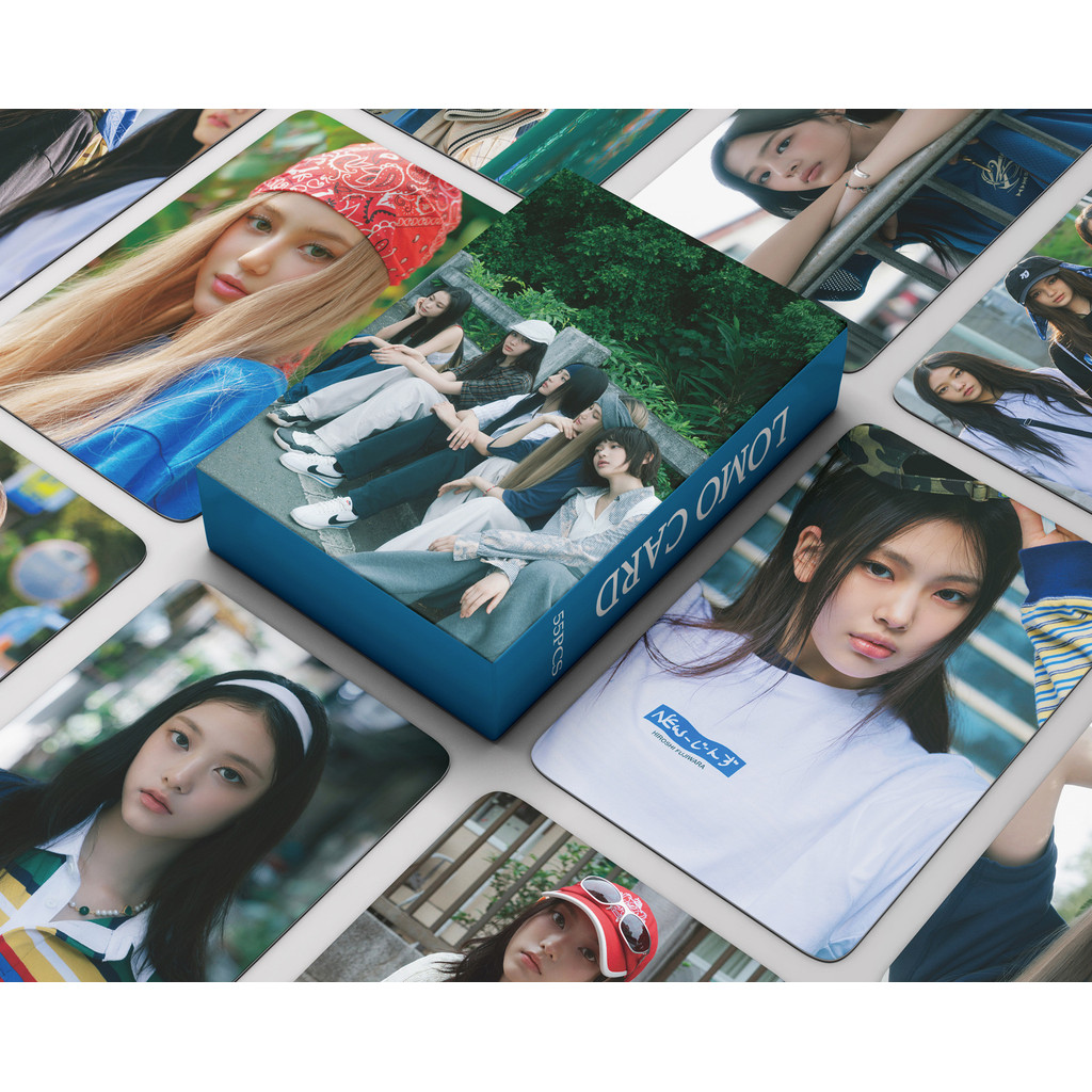 55 Cái / hộp NJ Photocards 2025 HOA HỒNG HỒ Hội Cổ Tích Siêu Nhiên Bunnies Trại Lomo Cards MINJI HANNI DANIELLE HAERIN HYEIN Kpop Bưu Thiếp YM