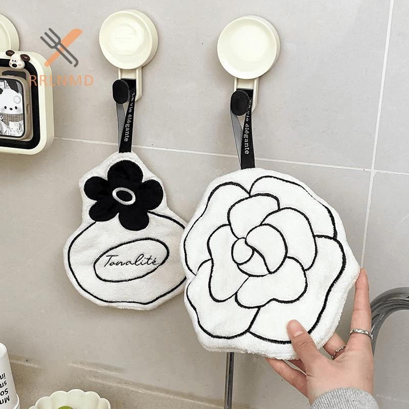 Rrlnmd Phòng Tắm Khăn Tay Dày Đôi Nhà Treo Tiện Lợi Nhanh Khô Thấm Hút Khăn Tay Nhà Bếp Khăn Tay MỚI