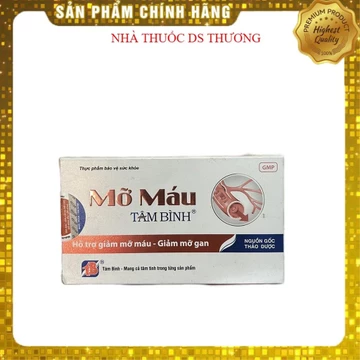 Mỡ máu Tâm Bình - hộp 60 viên - (hỗ trợ giảm mỡ máu, giảm mỡ gan),( giảm cholesterol) thanh nhiệt, giải độc, bảo vệ gan