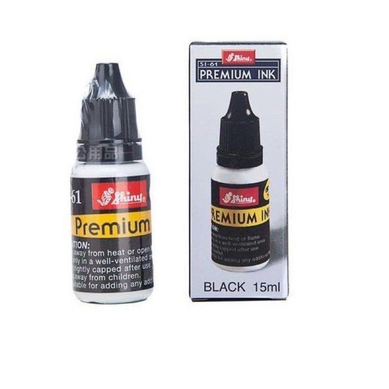Mực đổ con dấu chuyên dùng Premium Ink đóng trên mọi chất liệu SHINY mã SI.