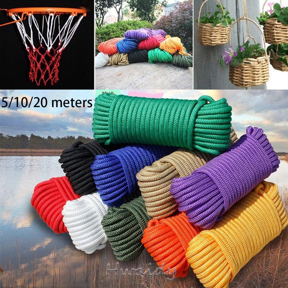 Hwaidy 5 / 10 / 20 Mét Dây Paracord 10 Màu Đường Kính 3 Mm Đi Bộ Đường Dài Thiết Bị Cắm Trại Dây Lều Dây