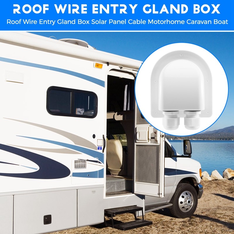 Mái Dây Nhập Hộp Gland Bảng Điều Khiển Năng Lượng Mặt Trời Cáp Motorhome Caravan Boat-A