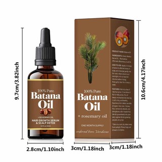 NEW 2PCS Batana Oil with Rosemary for Hair Growth 30ML