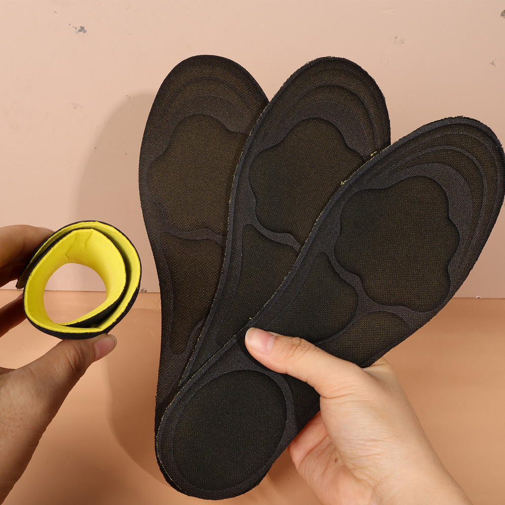 Đế Massage Đám Mây 5D - Đế Mềm Dày Chống Sốc Thể Thao - Nam Nữ Đệm Giày Có Độ Co Giãn Cao - Hấp Thụ Mồ Hôi, Khử Mùi, Thoáng Khí, Chống Trơn Trượt, Trimmable