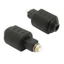 Bộ chuyển đổi thính giác quang học excila Mini 3 5mm sang Toslink Bộ chuyển đổi quang học cho đầu ra thính giác trong suốt và không mất mát