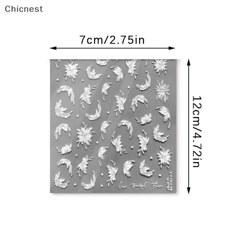 [Chc] Dainty Dahlia Shape Miếng Dán Móng Tay Lập Thể Giảm Móng Tay Decal Trang Trí DIY Tăng Cường Keo Dán [VN]