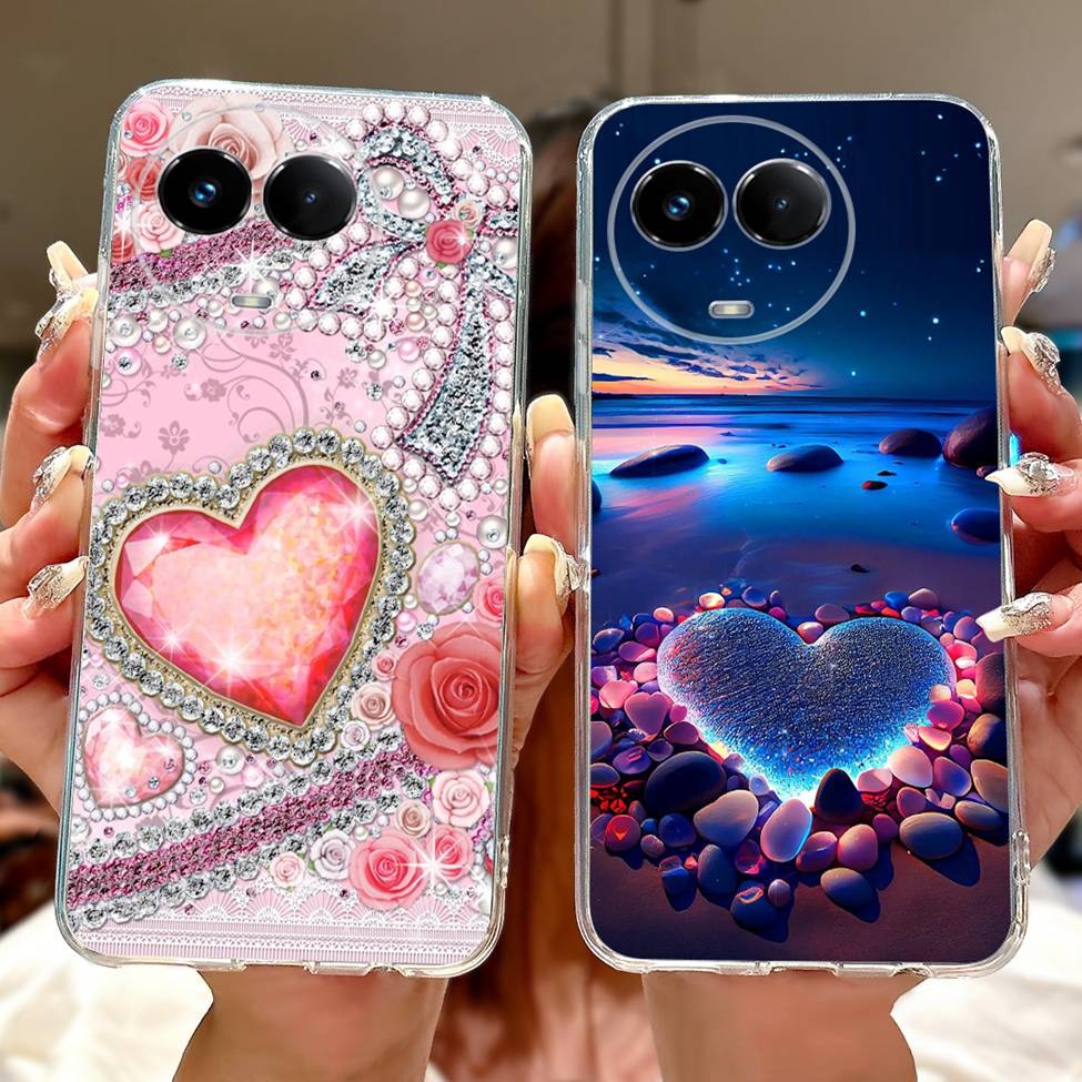 Dành Cho Realme V50 V50S Ốp lưng RMX3783 RMX3781 Ốp Lưng Realme V50 Ốp Lưng Trong Suốt Thẩm Mỹ Thời Trang Bướm Hoa Mèo Dễ Thương Tình Yêu Mềm TPU
