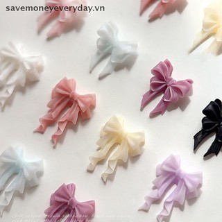[savemoneyeveryday] 30 Chiếc Ruy Băng Đầy Màu Sắc Nơ Móng Tay Quyến Rũ Ruy Băng Thiết Kế Dây Buộc Phụ Kiện Móng Tay Nhựa 3D Móng Tay Nghệ Thuật Trang Trí Cung Cấp Phụ Kiện [vn]