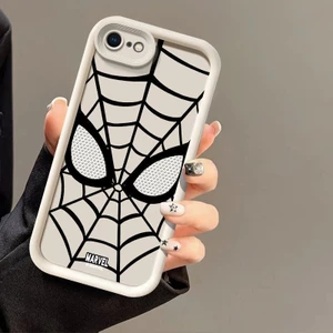 Vỏ TPU anime Cho iPhone 6 6s 6 Plus 6s Plus 7 8 Plus Thương Hiệu Thời Trang Hoạt Hình Đơn Giản Cặp Đôi Marvel Thoáng Mát Mắt Người Nhện