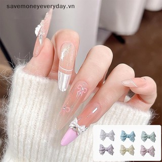[savemoneyeveryday] 50 Chiếc Ngọc Trai 3D Nail Art Bow Charm Cho Móng Tay Thiết Kế Trang Trí Phụ Kiện Làm Móng Tay Nơ Đồ Thủ Công DIY [vn]