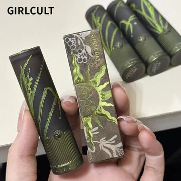 GIRLCULT Son môi mờ tuyệt đẹp Son môi màu nude nhẹ như nước Son môi tráng gương
