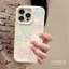 ibumpers Ốp Điện Thoại iPhone Họa Tiết Gấu Ba Lê Dễ Thương Cho IPhone 16 15 14 12 13 11 Pro Max IP 7 8 Plus X XS XR Ốp Lưng Ống Hút Lúa Mì Phân Hủy Thân Thiện Với Môi Trường