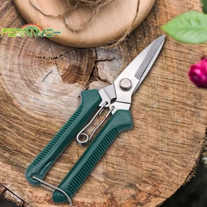 Kéo cắt tỉa thẳng 190mm Thép không gỉ Tay cầm chống trượt Kéo làm vườn để sử dụng trong gia đình cây cảnh [MỚI]