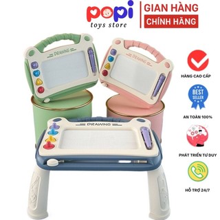 Bảng Tập Vẽ Gạt Xóa Thông Minh Cao Cấp, Có Chân Bàn, Dành Cho Bé Sáng Tạo và Học Hỏi