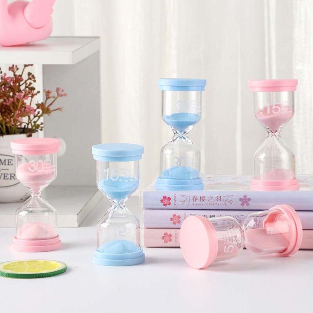 Đồng hồ cát đầy màu sắc YUUKII, Thủy tinh Borosilicate cao 3 / 5 / 10 / 15 / 30 phút cát, sáng tạo Màu Macaron chắc chắn Đồng hồ cát bền bỉ cho trẻ em