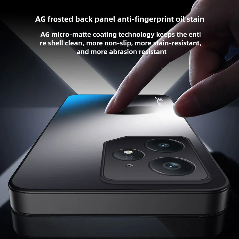 Dành Cho Realme Neo 7 7x 7 SE Vỏ Giáp Chống Sốc Mờ Cứng Ốp Lưng Bảo Vệ Camera