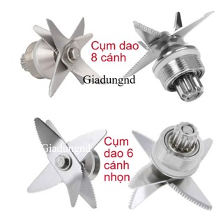 Bộ dao 6 cánh và 8 cánh dùng cho cối xay sinh tố công nghiệp loại 2 lít