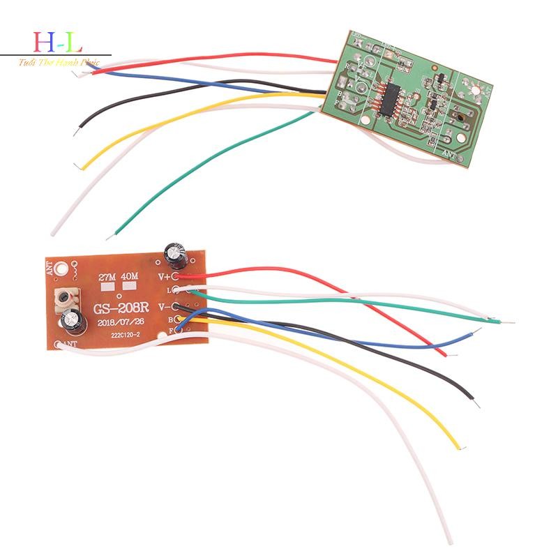 HL 1 Bộ Bảng Mạch 40M 4CH PCB Nhận Mô Đun Điều Khiển Cho Xe RC Phụ Kiện DIY RC Máy Bay Điều Khiển Từ Xa LMWU