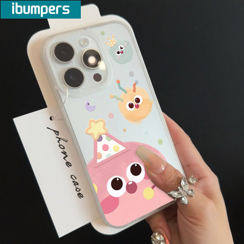 ibumpers Ốp Lưng IPhone Họa Tiết Yêu Tinh Màu Dễ Thương Ốp Điện Thoại Trong Suốt Nhám Mờ TPU Mỏng Chống Sốc Chống Bẩn Cho IPhone 16 15 14 12 13 11 Pro Max IP 7 8 Plus X XS XR