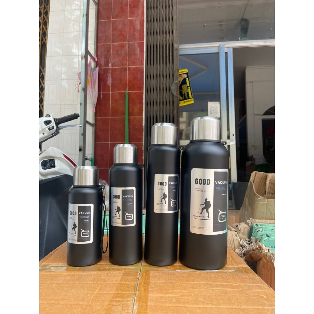 Bình giữ nhiệt Good cốc giữ nhiệt chất liệu inox 316 không gỉ, ly giữ nhiệt nóng lạnh lâu dung tích 600 -2000ml AL