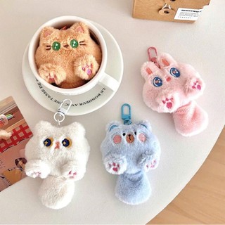 MEOWU Móc Khoá Thỏ Mèo Bông Mềm Mịn Trang trí Balo , treo móc khoá , treo Túi Xách