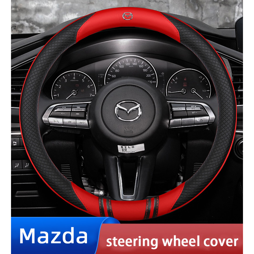 Alcantara Bọc Lái Tất Cả Các Mùa Không Mùi Mỏng Tất Cả Các Mẫu Xe Mazda Lông Thú Da Thật Vô Lăng Bao Da Mazda 2 3 5 6 7 8 CX3 CX5 CX7 CX98 CX9 MX5 MX7 RF