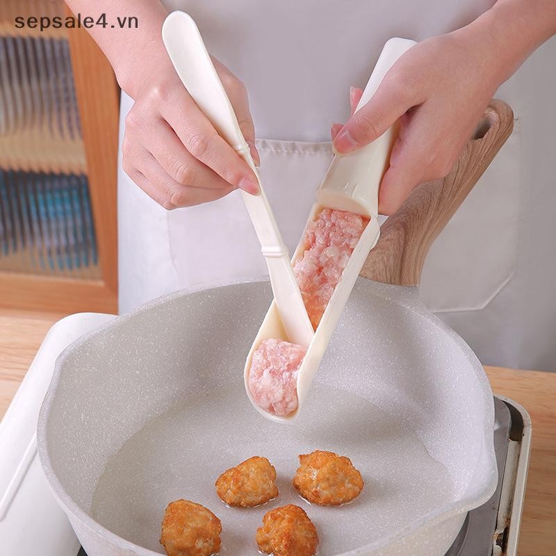 B&N  Bộ Dụng Cụ Làm Thịt Viên Nhà Bếp Cá Chiên Nướng Thịt Quả Bóng Làm Khuôn Thìa Dụng Cụ Thịt Nướng Lẩu Đậu Củ Cải Tiện Ích Nhà Bếp.