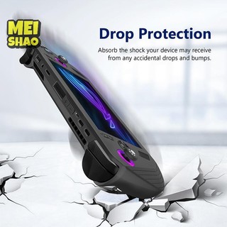 MeiShao Cho ROG Ally X Bảng Điều Khiển Chơi Game Silicon Vỏ Bảo Vệ Chống Sốc Bảo Vệ Tay Áo Chống Bảo Vệ Da