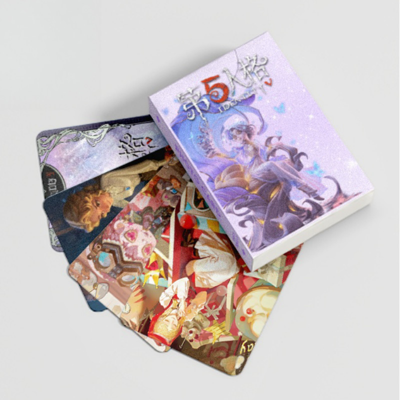 Bộ 50-55 Chiếc Manhwa Game Identity V Killer Bảy Laser Lomo Thẻ Không Số tiền lệch Photocards Ngày tận thế trong mười ngày GRAY RAVEN PUNISHING Hologram Bưu thiếp