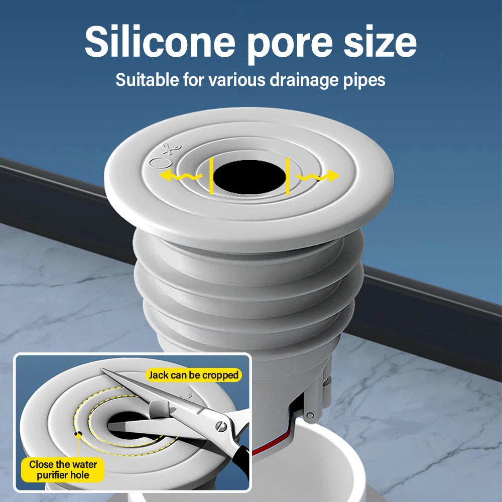 [Sẵn sàng] Vòng niêm phong ống thoát nước bằng silicon Ống thoát nước thoát nước sàn Chống mùi Cống thoát nước Nút chặn vòi hoa sen Phụ kiện phòng tắm