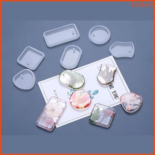 Kra 6 Chiếc DIY UV Epoxy Khuôn Handmade DIY Móc Khóa Nhựa Khuôn Silicon