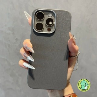 Ốp Da Cho iPhone 16 Pro Max 15 14 Plus 13 12 Mini 11 Pro Max XR XS Max X 8 7 6 6s Plus SE 2022 2020 SE3 SE2 Ốp Lưng Kinh Doanh Đơn Giản Ốp Điện Thoại Mềm Chống Sốc Dễ Thương
