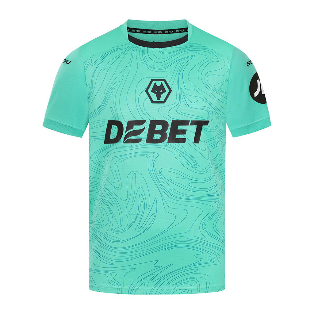 ST2 2024-2025 Premier League Wolverhampton Wanderers GK Áo thi đấu sân nhà Trẻ em Người lớn Bóng đá TshirTPlus Kích thước TS2