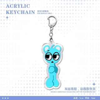 Sprunki Q Phiên Bản Keychain Sinh Viên Ba Lô Mặt Dây Chuyền Phụ Kiện Quà Tặng Cho Bạn Bè Vui